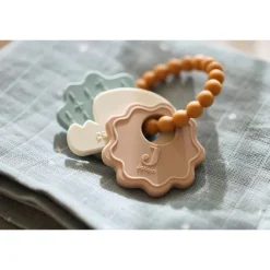 Bijtring sleutelhanger siliconen Lovely Birds