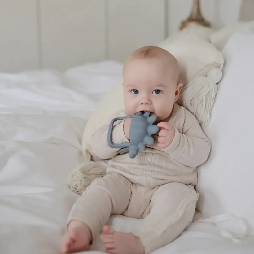 Bijtring wantje Dino No-Drop Blauw