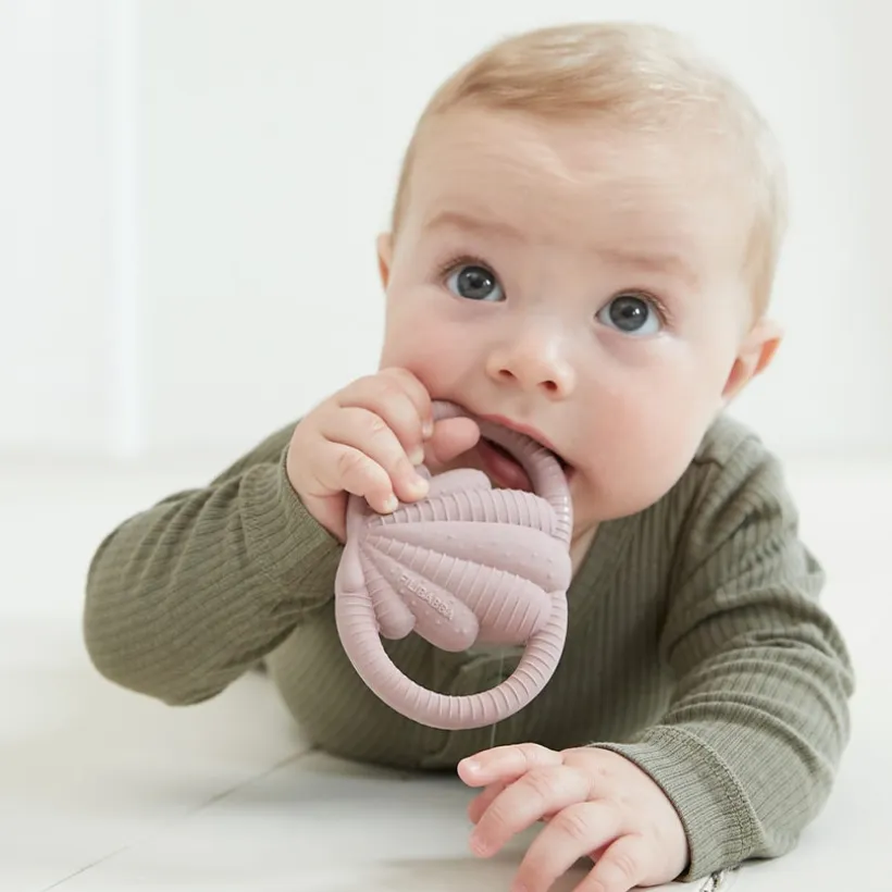 Bijtspeeltje bijtring zeeschelp Seashell Blush