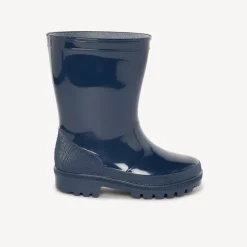 Blauwe effen vernisregenlaarzen jongens