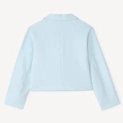 Blazer jacket in solid canvas style for girls