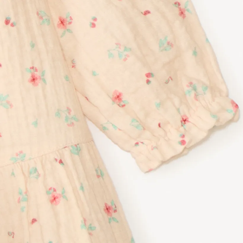 Bloemend print chiffon jurk voor babymeisjes