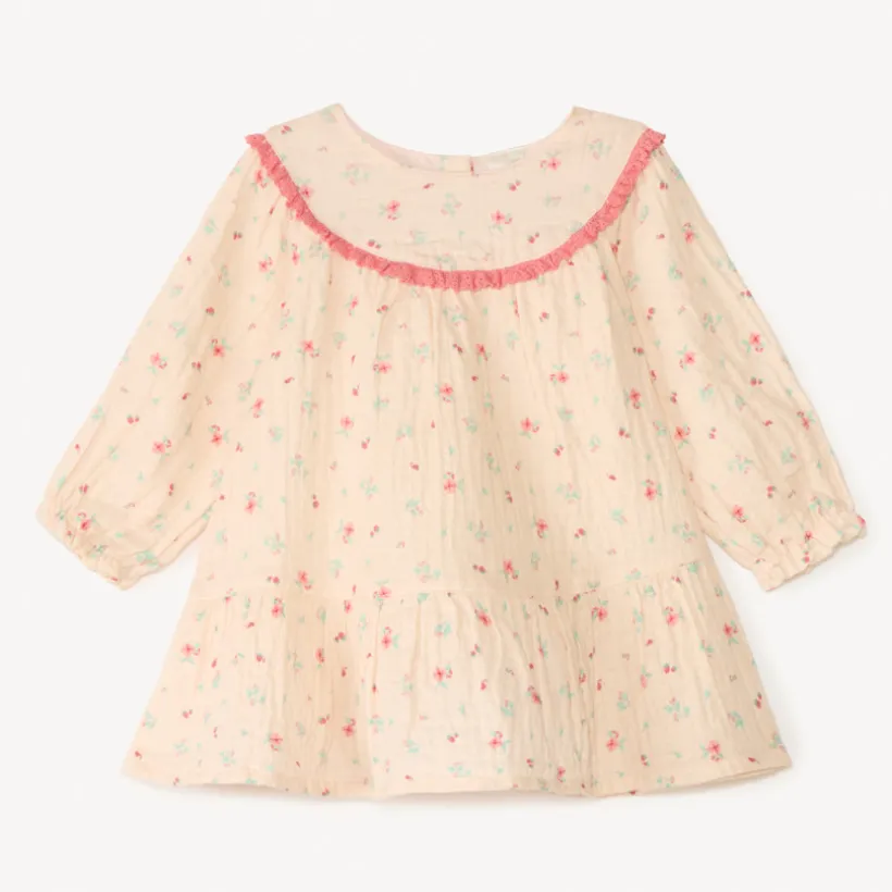 Bloemend print chiffon jurk voor babymeisjes
