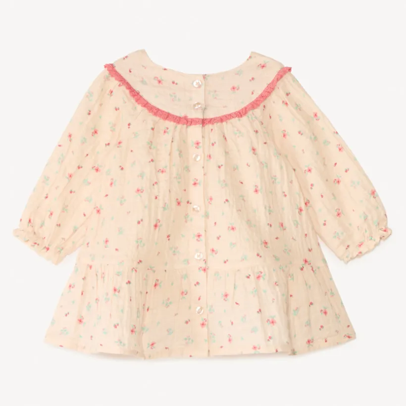 Bloemend print chiffon jurk voor babymeisjes