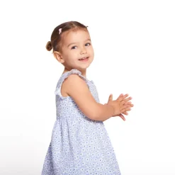 Bloemenprint jurk met diepe rug voor baby meisje