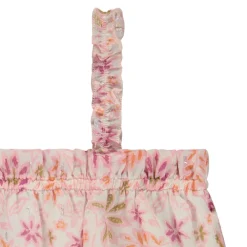 Bloemmotief crop top met bolleffect meisjes