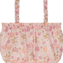 Bloemmotief crop top met bolleffect meisjes