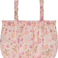 Bloemmotief crop top met bolleffect meisjes
