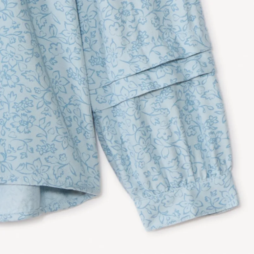 Bloes met lange mouwen en bloemenprint meisjes