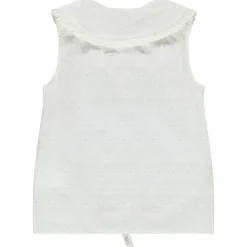 Blouse met Engels borduursel en Claudine kraag meisjes