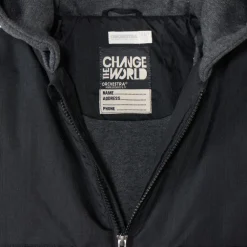 Blouson aviator in gewatteerde stof met kap jongens