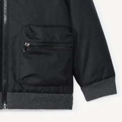 Blouson aviator in gewatteerde stof met kap jongens