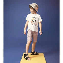 Bob met tie & dye effect en franjes voor jongen