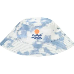 Bob T-shirt met tie-dye effect en puff print golven voor baby jongen