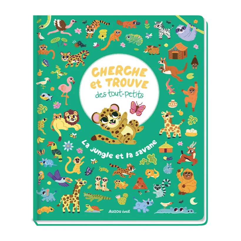 Boek FR "Cherche et trouve "Jungle et Savane" 1jaar+