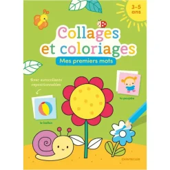 Boek FR Collages et coloriages Mes premiers mots 3/5J