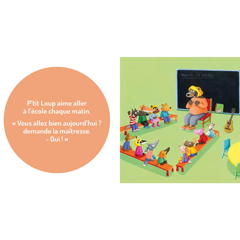 Boek FR P'tit Loup aime l'école 1jaar+