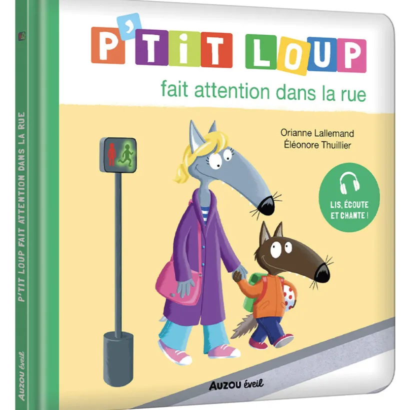 Boek FR P'tit Loup fait attention dans la rue 2jaar+