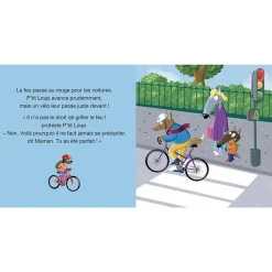 Boek FR P'tit Loup fait attention dans la rue 2jaar+