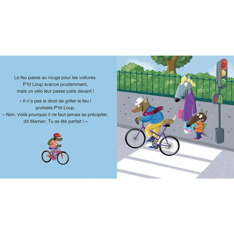 Boek FR P'tit Loup fait attention dans la rue 2jaar+