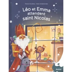 Boek FR voor kinderen "Léo et Emma attendent Saint-Nicolas" 4ans+