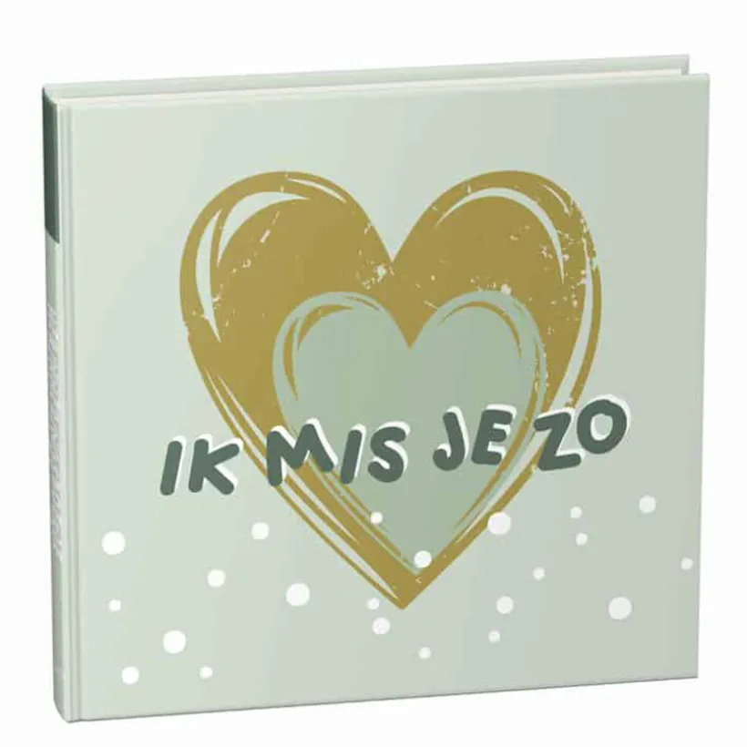 Boek Ik mis jou zo "Nederlands" Zacht Groen