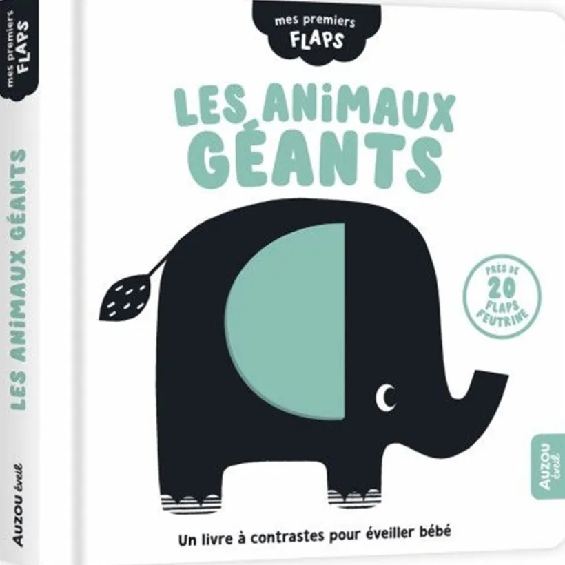 Boekje FR ' Les animaux géants' - Vanaf 2 maanden -