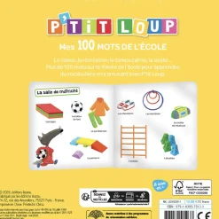 Boekje FR P'tit Loup - Mes 100 mots de l'école - 2jr+
