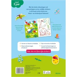 Boek NL Kleur- en stickerpret Lieve Dino’s +3J