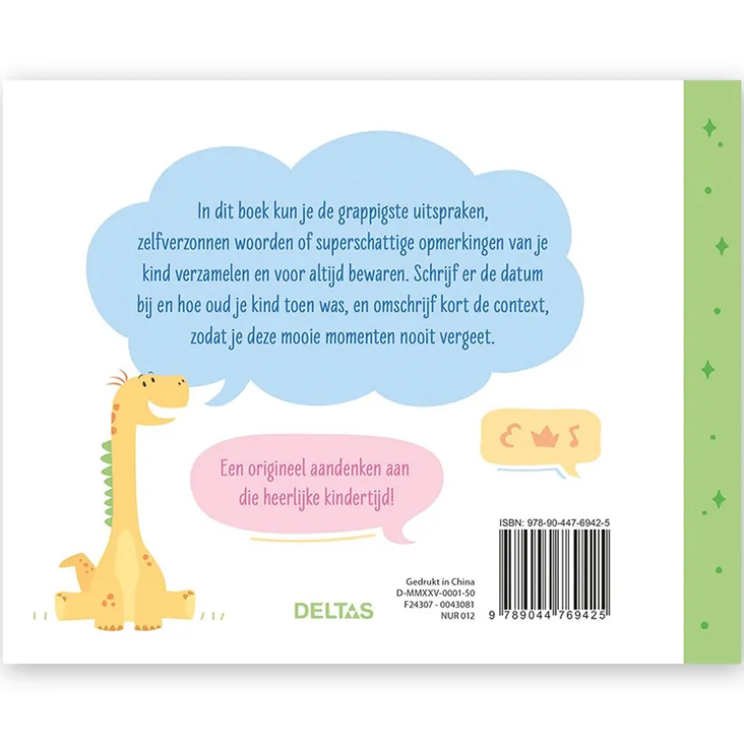 Boek NL Mijn leukste uitspraken boek Eenhorn