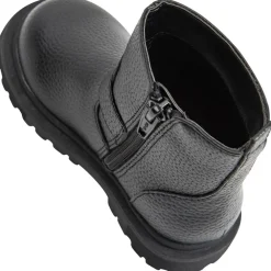 Booties in leder effect met hartenmotief en gespsluiting meisjes