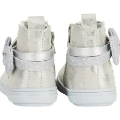 Booties in zilver met fantasieknoop meisjes