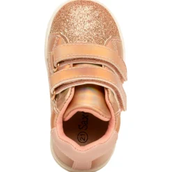 Booties met iriserende pailletten en dubbele velcro meisjes