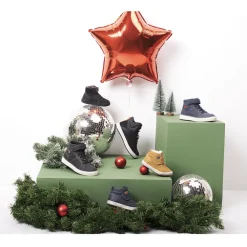 Booties met klittenbandsluiting en warme voering jongens