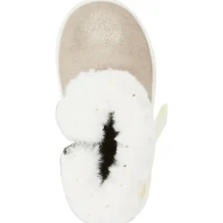 Booties met nepbont en strik voor babymeisjes