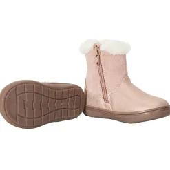 Booties met nepbont kraag en eenhoornmotief meisjes