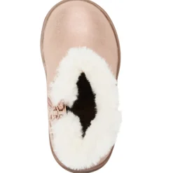 Booties met nepbont kraag en eenhoornmotief meisjes