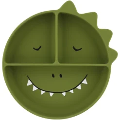 Bord in siliconen met zuignap en vakjes Mr Dino