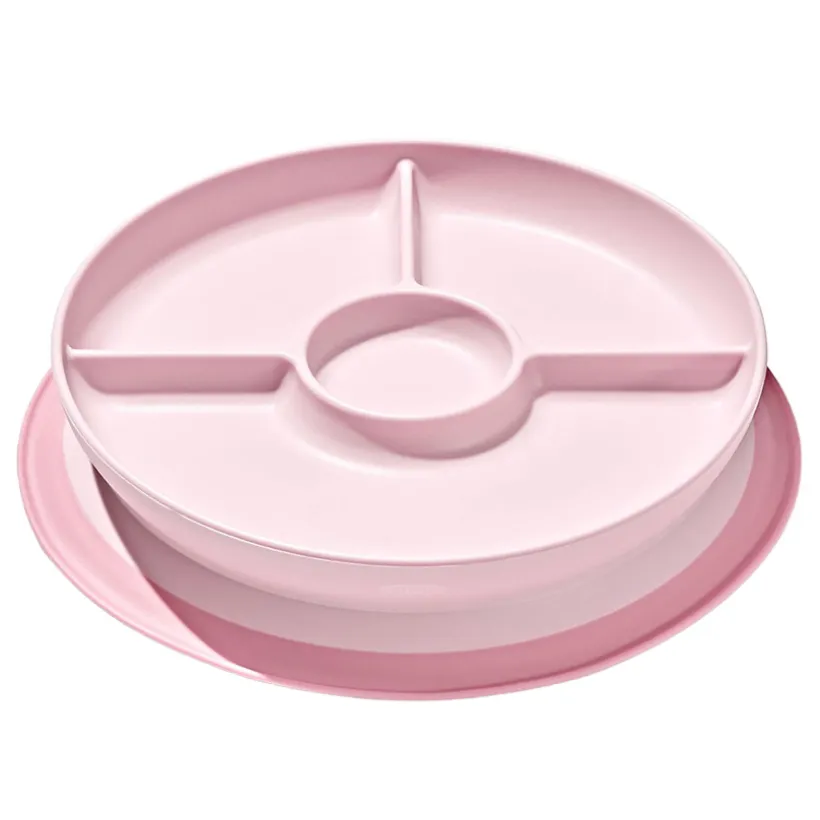 Bord met zuignap en Compartimenten Stick & Stay Blossom