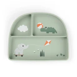 Bord met zuignap en vakjes Playground Groen