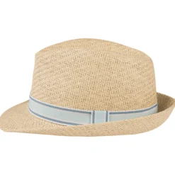 Borsalino vlecht met tweekleurige galon voor jongen