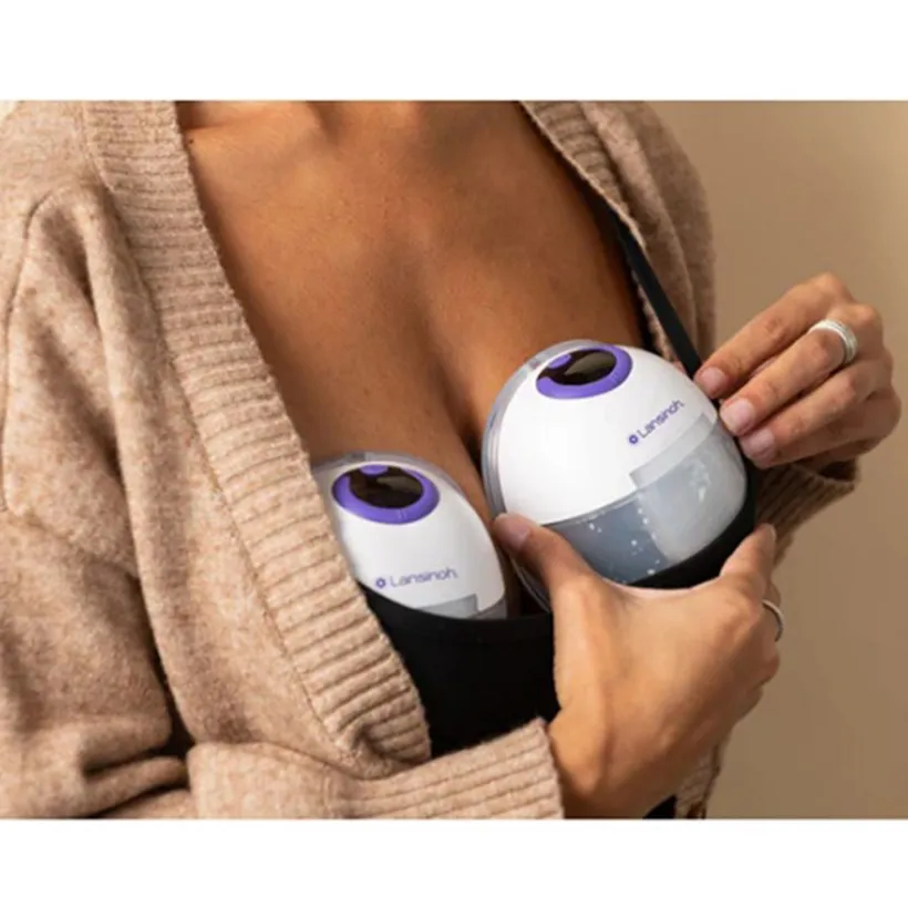 Borstkolf handsfree dubbel Wit
