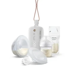 borstkolf mains-free met zuigfles 125 ml en bewaarzakjes