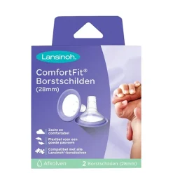 Borstschild Comfort Fit 28mm - 2 stuks
