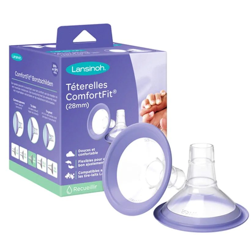 Borstschild Comfort Fit 28mm - 2 stuks