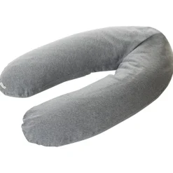 Borstvoedingskussen Basic 160 cm met grijze hoes