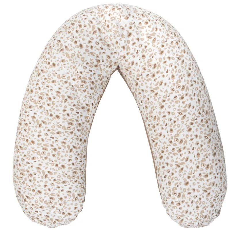 borstvoedingskussen met microballetjes 160 cm leopardprint