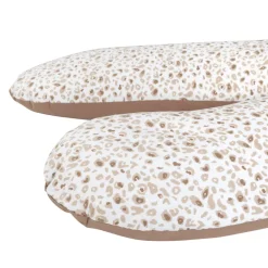 borstvoedingskussen met microballetjes 160 cm leopardprint
