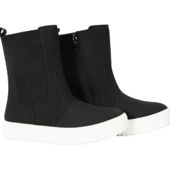 Bottines effect suède met contrasterende zool meisjes