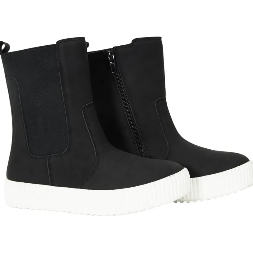 Bottines effect suède met contrasterende zool meisjes